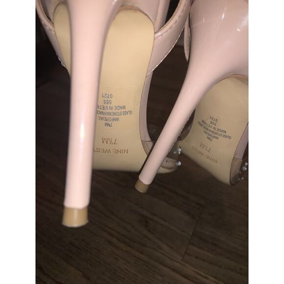 NINE WEST Foreva Ankle Strap Dress Heels fall formal classic casual pointed toe - Picture 7 of 11